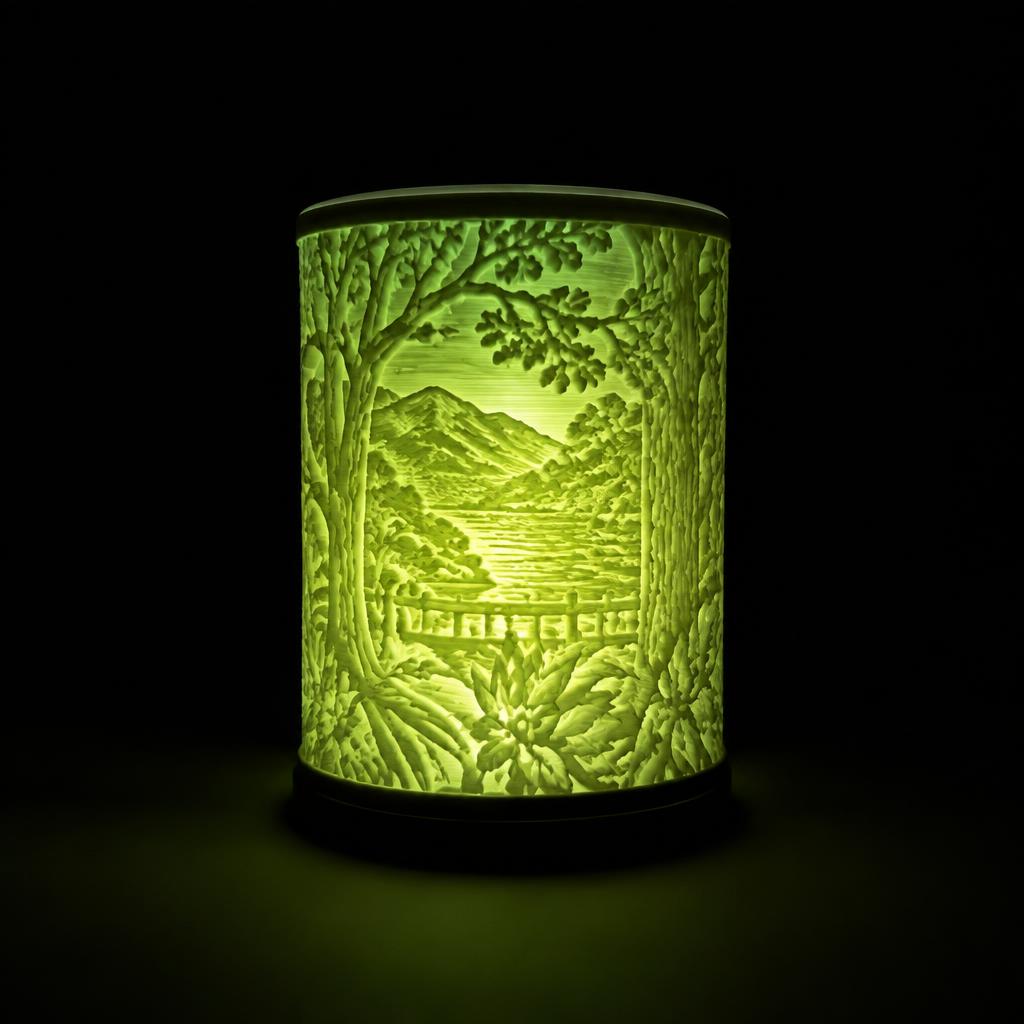 3D отпечатана литофанна лампа